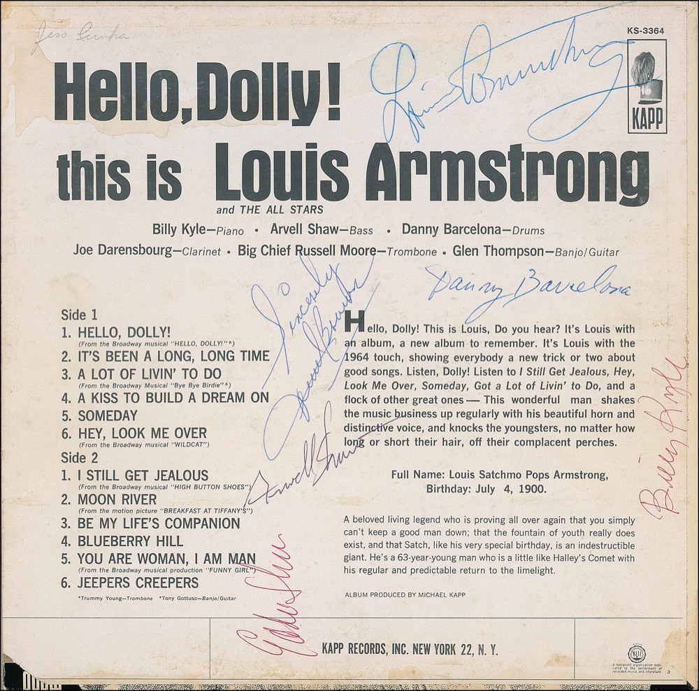 Lot #696 Louis Armstrong