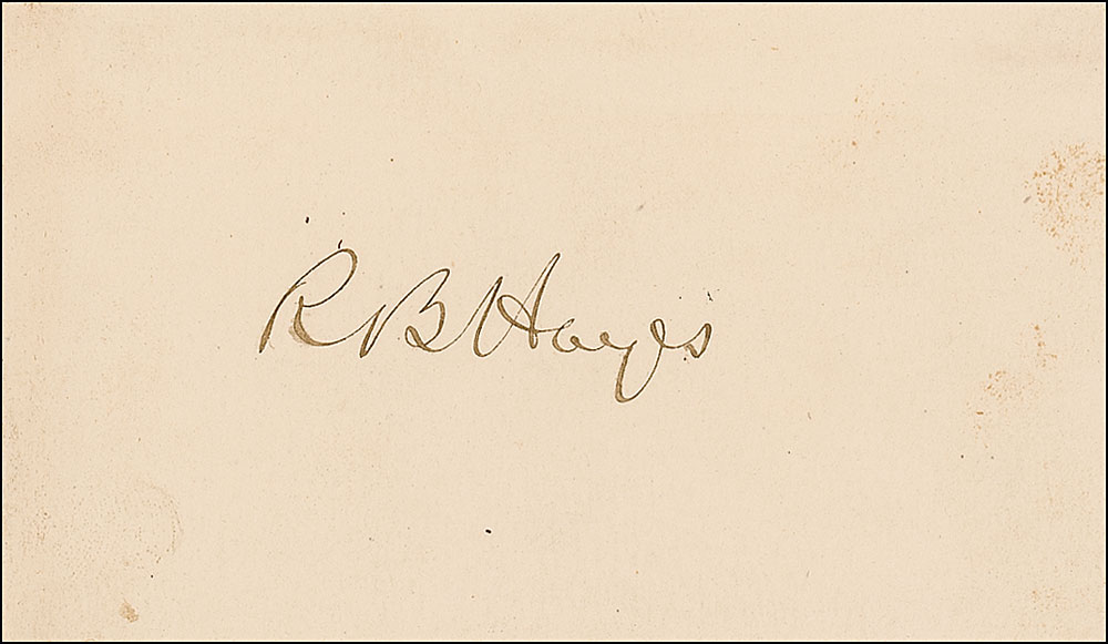 Lot #37 Rutherford B. Hayes