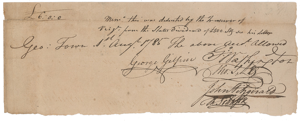 Lot #201 George Washington