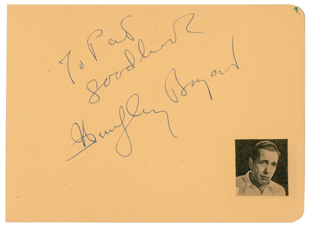 Lot #1134 Casablanca: Humphrey Bogart