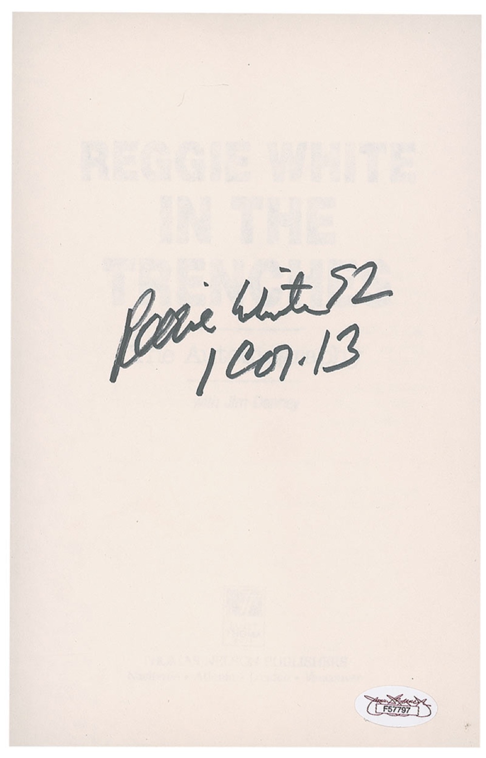 Lot #1652 Reggie White