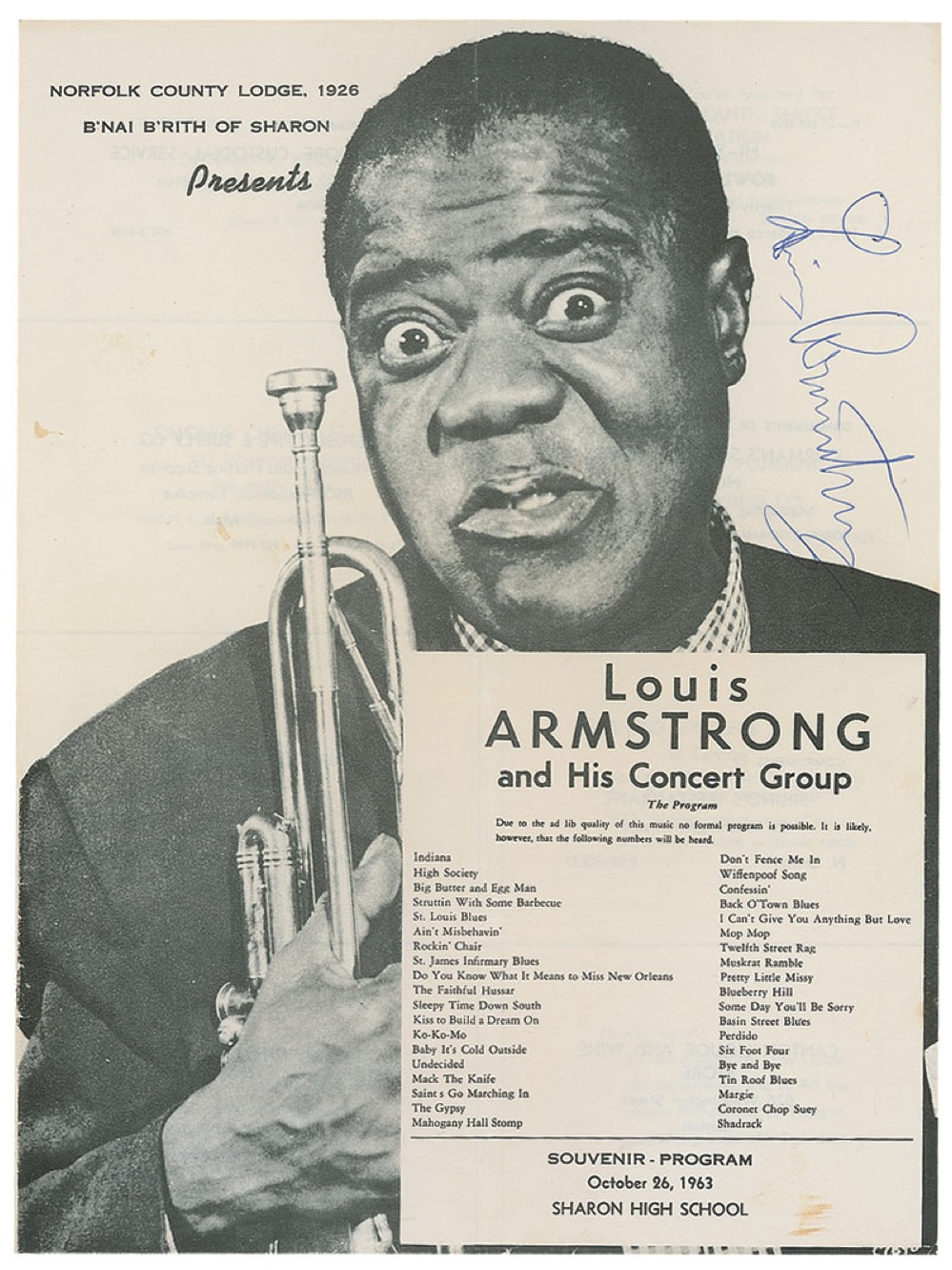 Lot #725 Louis Armstrong