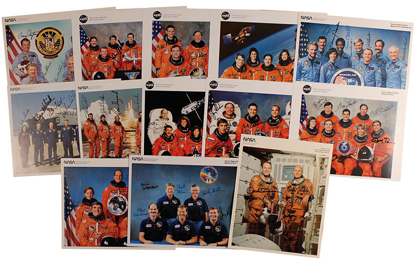Lot #595 Space Shuttle Crew Photos
