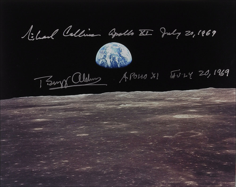 Lot #407 Apollo 11: Aldrin and Collins