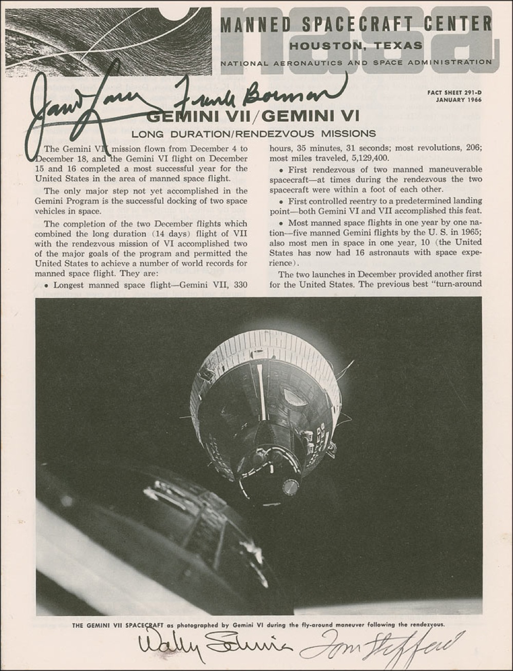 Lot #457 Gemini Astronauts