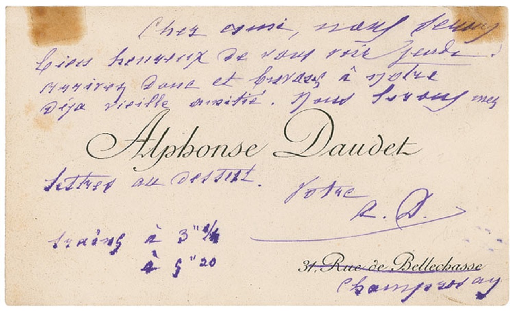 Lot #556 Alphonse Daudet