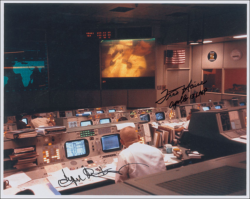 Lot #412 Fred Haise and Gene Kranz