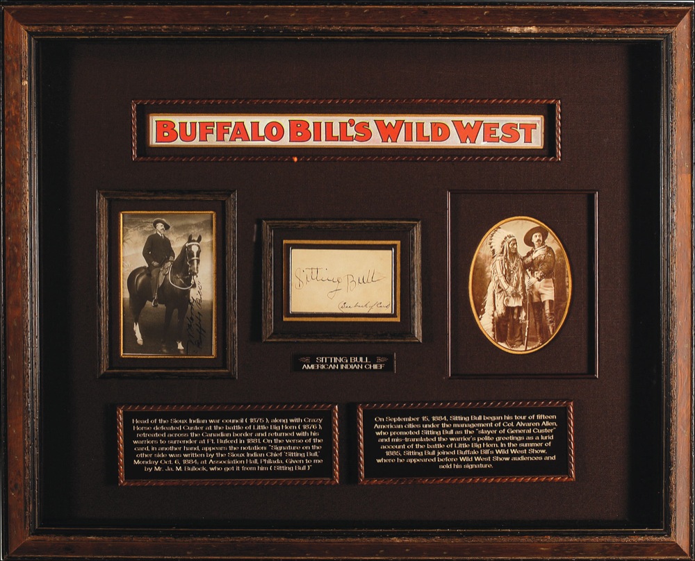 Lot #295 Sitting Bull and William. F. ‘Buffalo