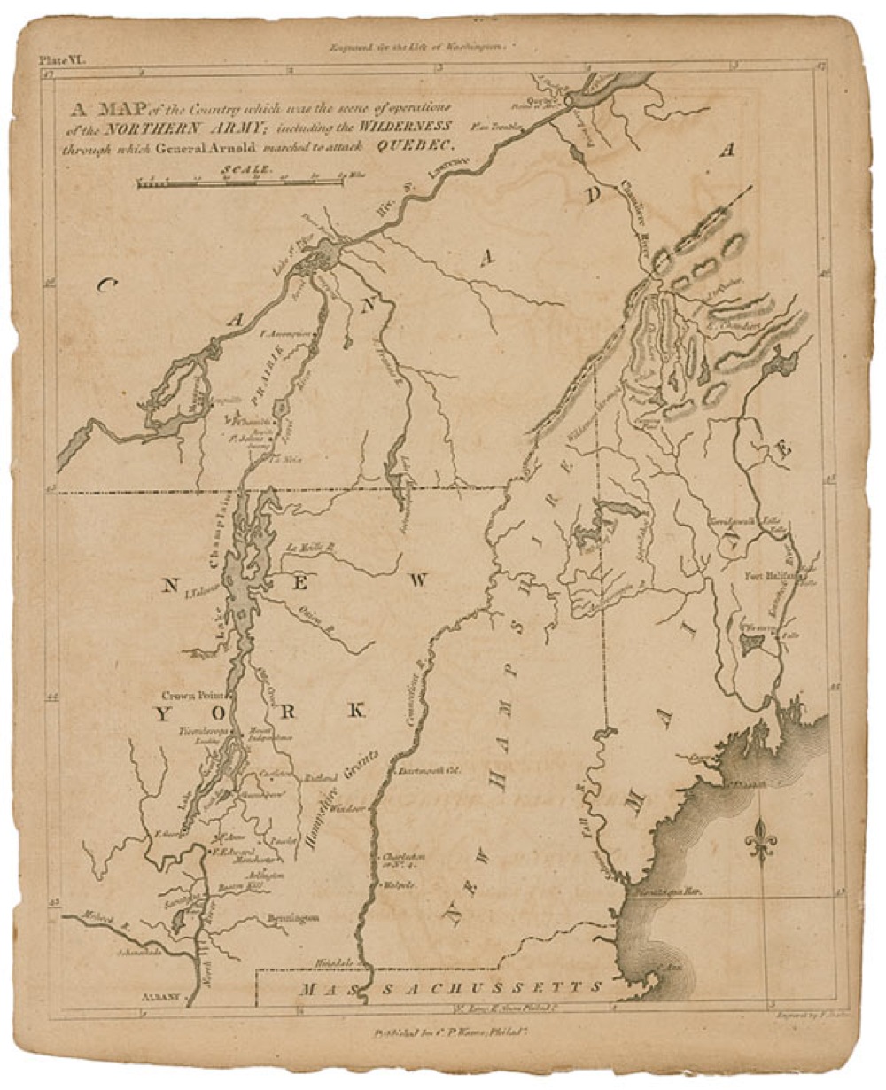 Lot #1655 A Map of the Country which was the Scene