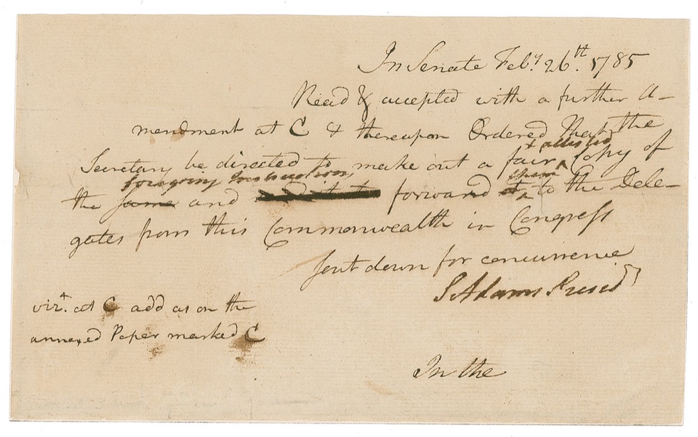 Certified Manuscript Copy of the Twelfth Amendment as Approved by Congress,  1803