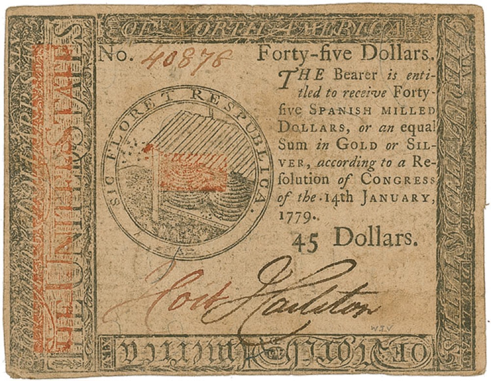 Lot #1693 Continental Currency