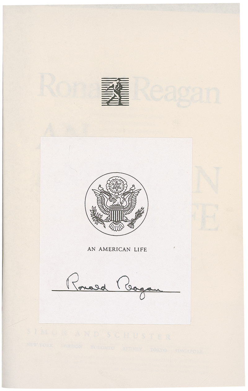 Lot #100 Ronald and Nancy Reagan