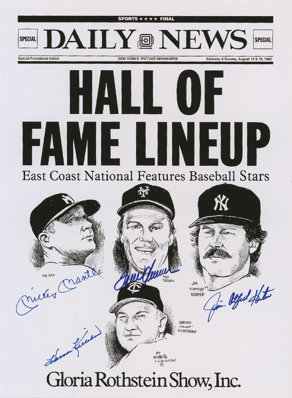 Lot #1342 Baseball Hall of Famers