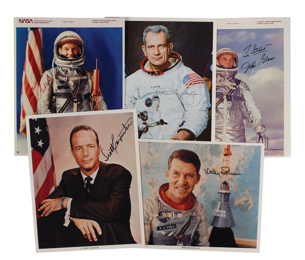 Lot #503 Mercury Astronauts