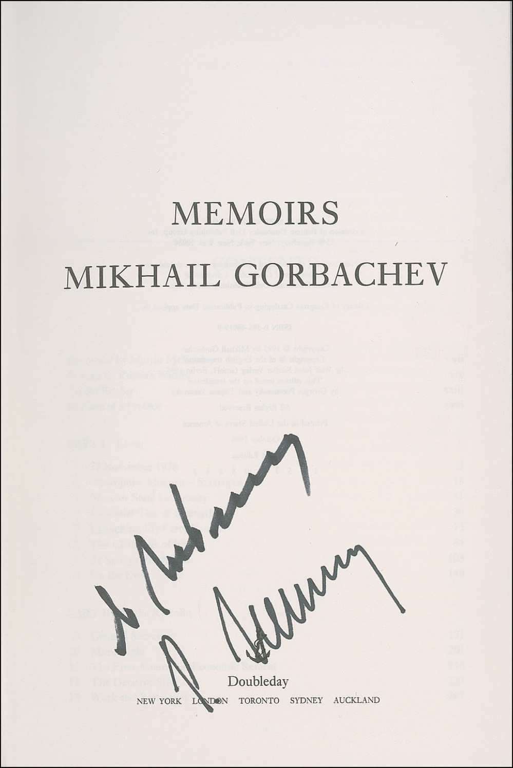 Lot #222 Mikhail Gorbachev