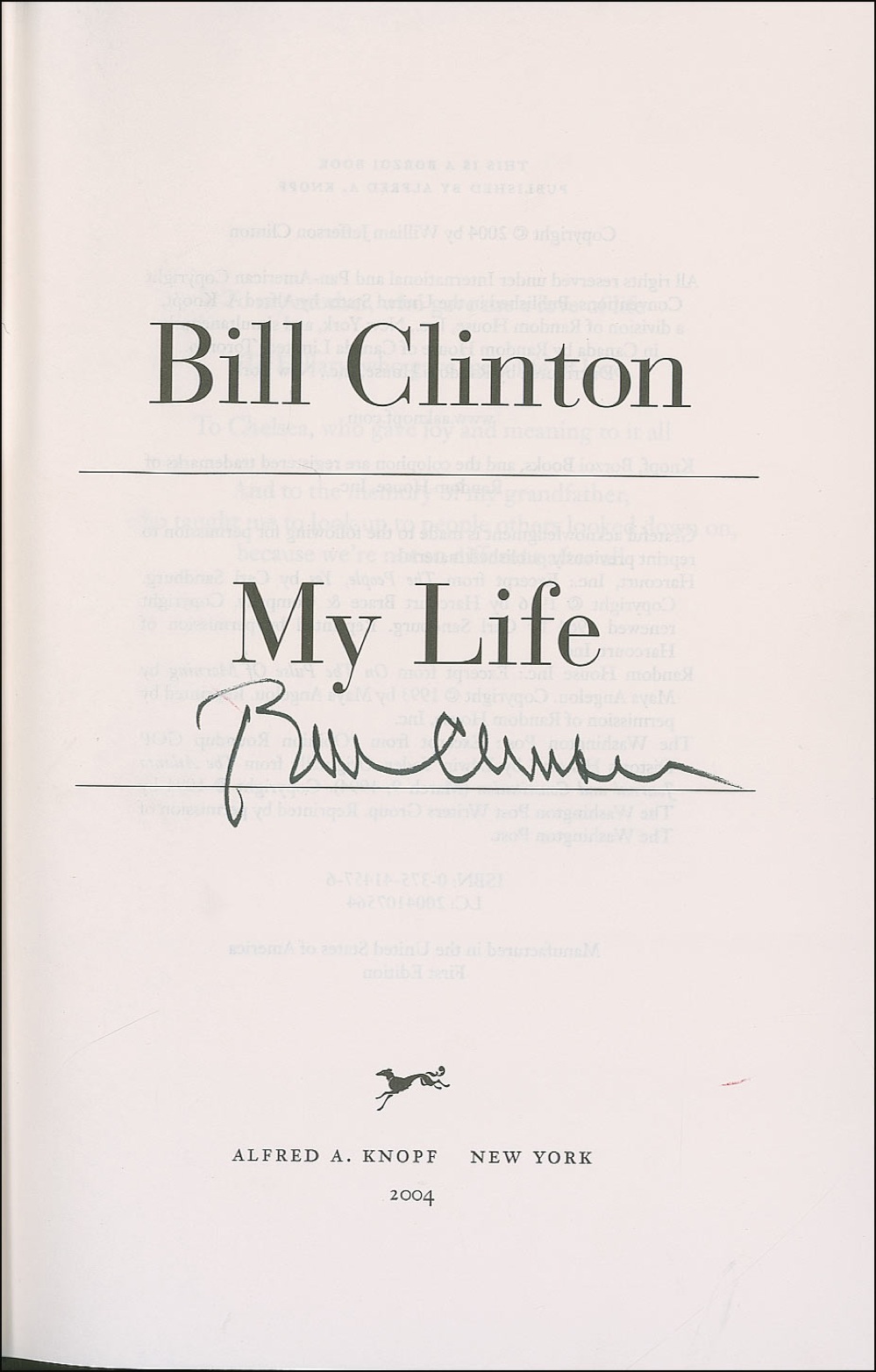 Lot #31 Bill Clinton
