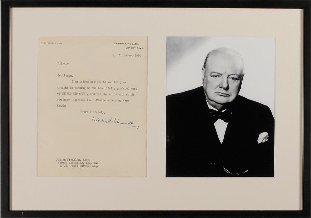 Lot #166 Winston Churchill