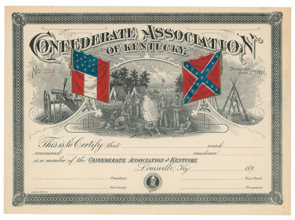 Lot #1951 Confederate Association of Kentucky