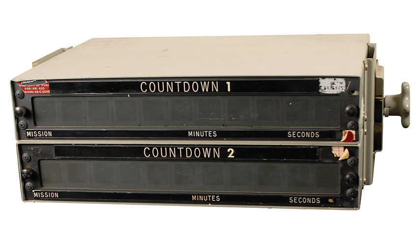 Lot #213 Mission Control Countdown Clock