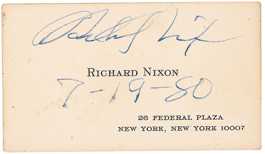Lot #91 Richard Nixon