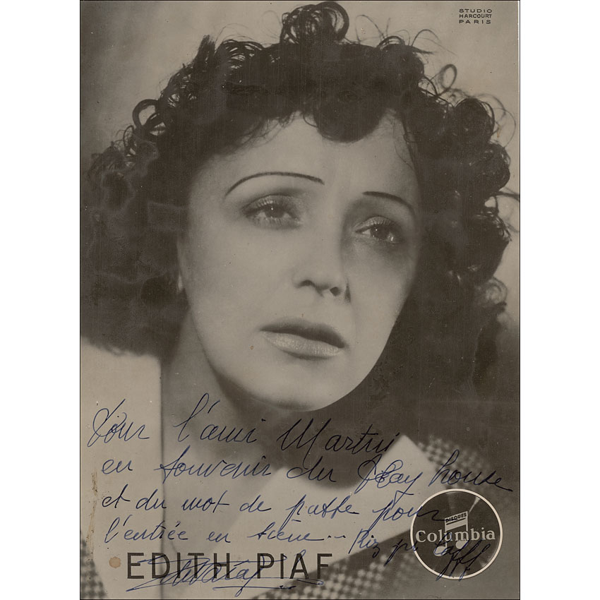 Lot #983 Edith Piaf