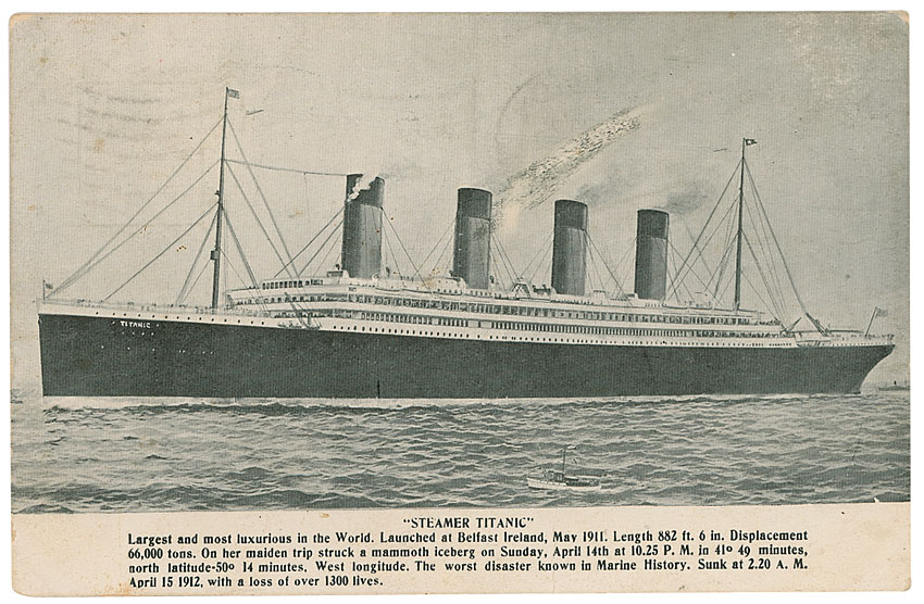 Lot #1658 Tichnor Brothers First Printing Titanic