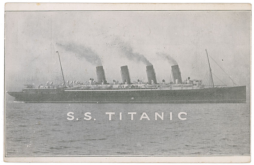 Lot #1715  S.S. Mauretania as Titanic