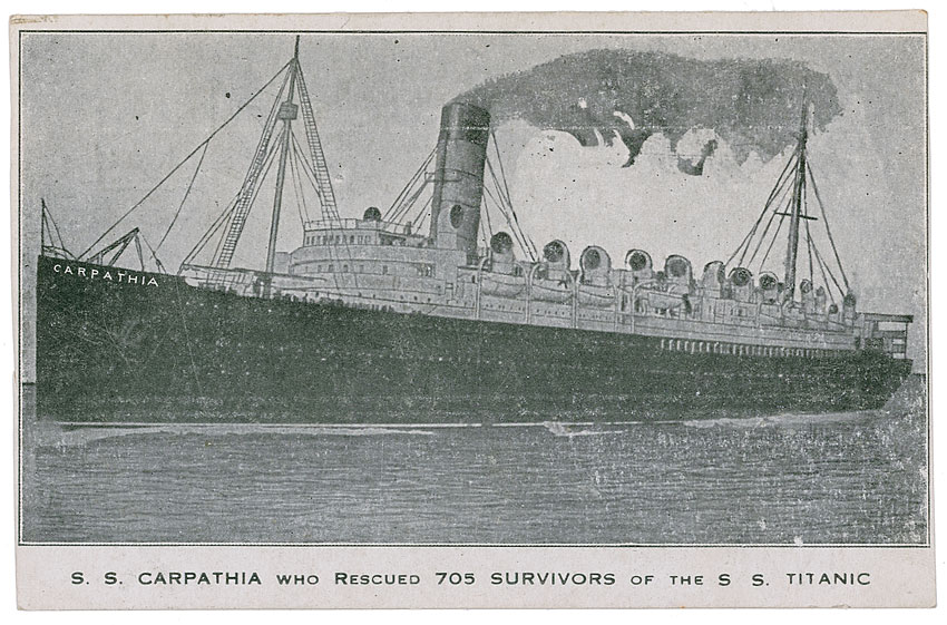 Lot #1716 S.S. Mauretania as Titanic and Carpathia