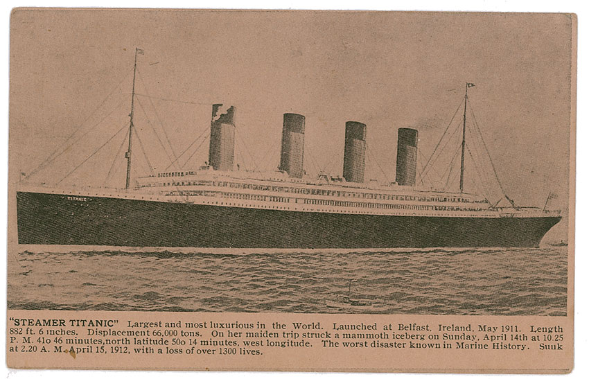 Lot #1718 Tichnor Brothers First Printing Titanic