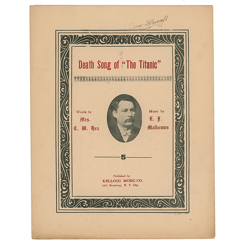 Lot #1749 Death Song of the Titanic