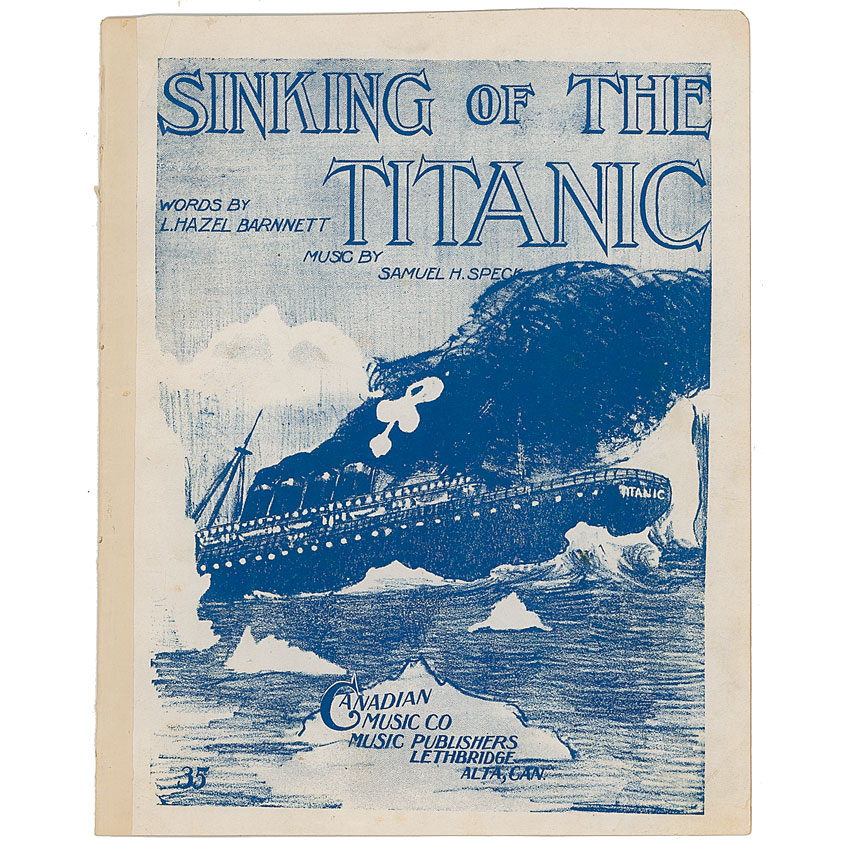 Lot #1770 Sinking of the Titanic