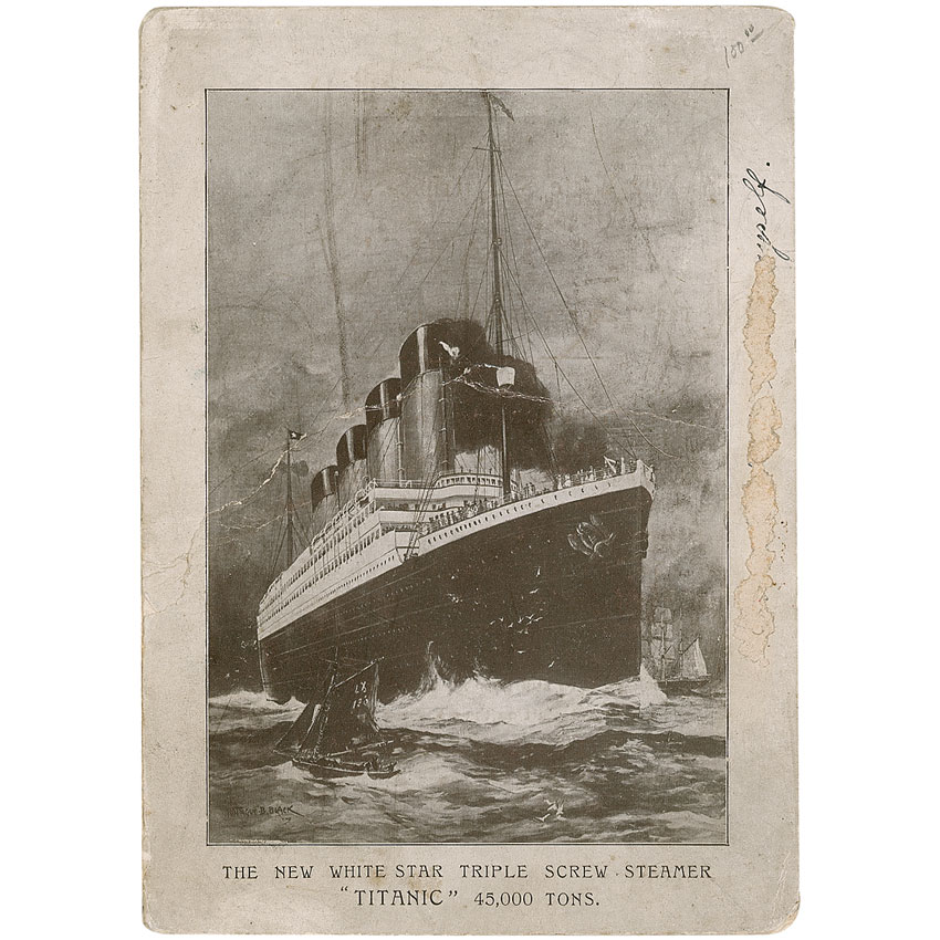 Lot #1664 Titanic 1911 Pre-launch