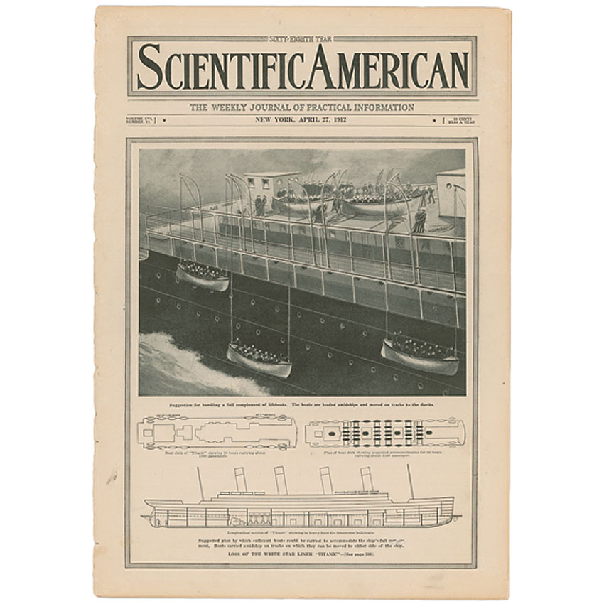 Lot #1795 Titanic Scientific American 1912