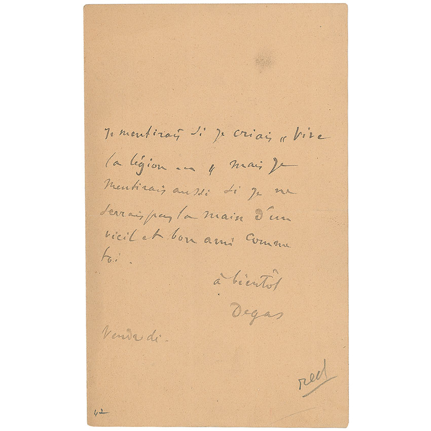 Lot #551 Edgar Degas
