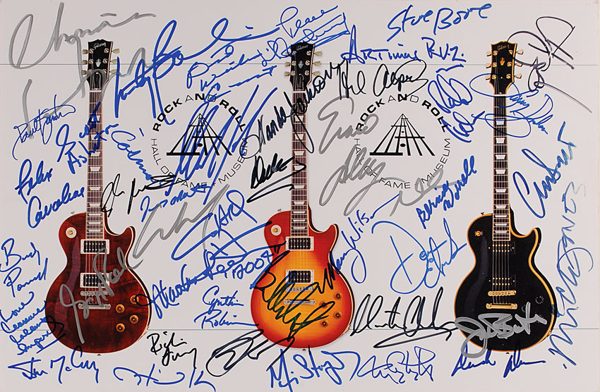 Lot #1074 Rock and Roll Hall of Famers