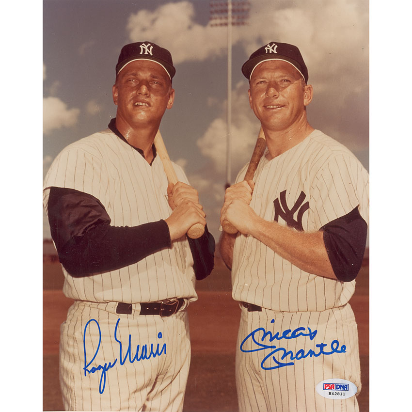Lot #1715 Roger Maris and Mickey Mantle