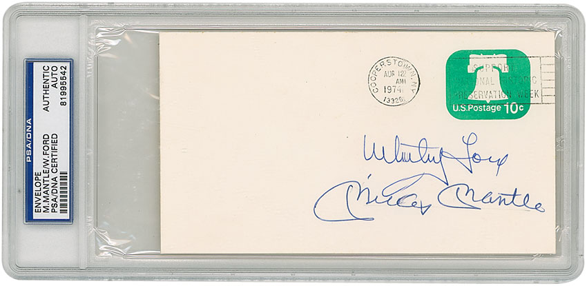 Lot #1701 Mickey Mantle and Whitey Ford