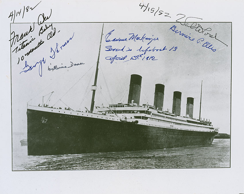 Lot #1671 Titanic Survivors