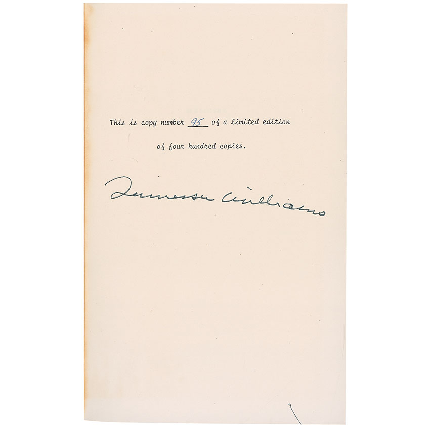 Lot #712 Tennessee Williams