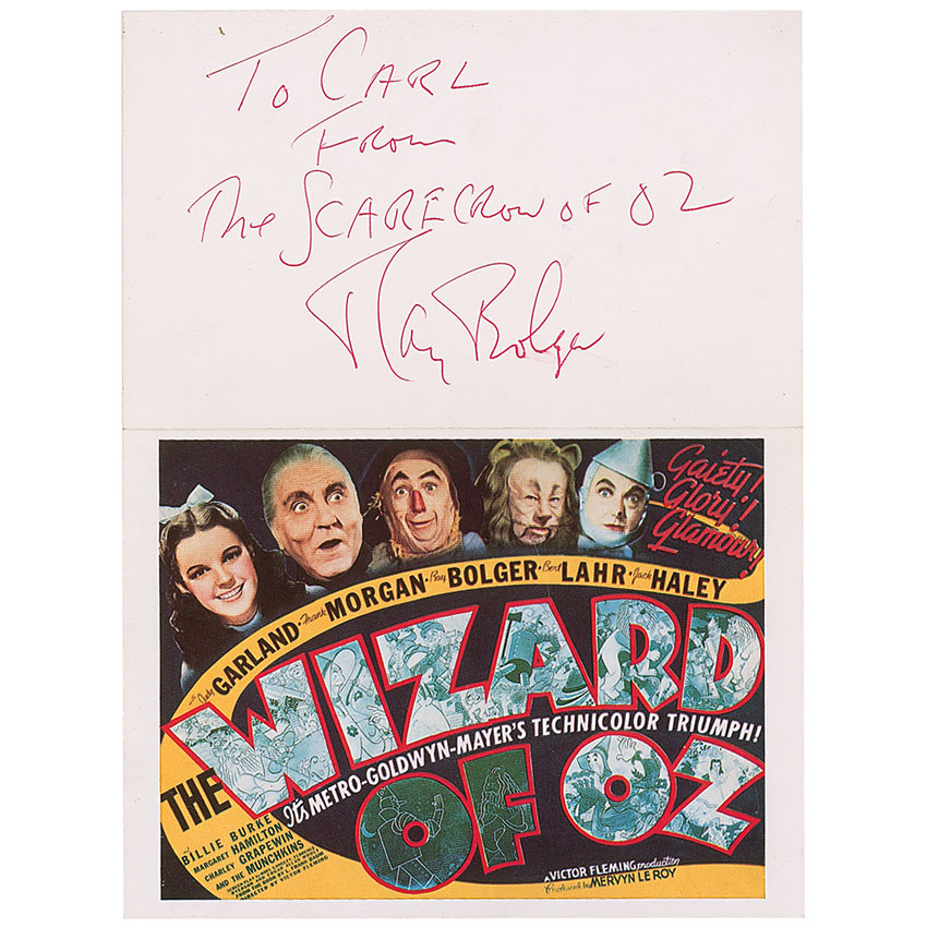 Lot #1549 Wizard of Oz: Ray Bolger