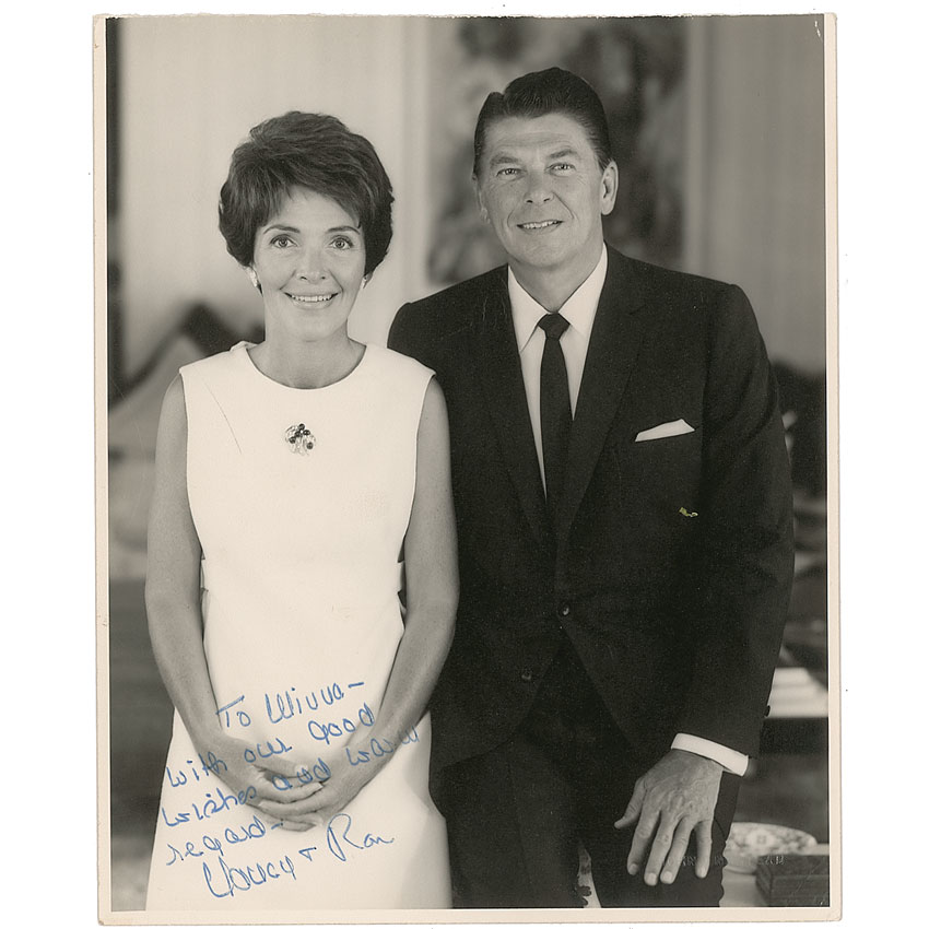 Lot #112 Ronald and Nancy Reagan