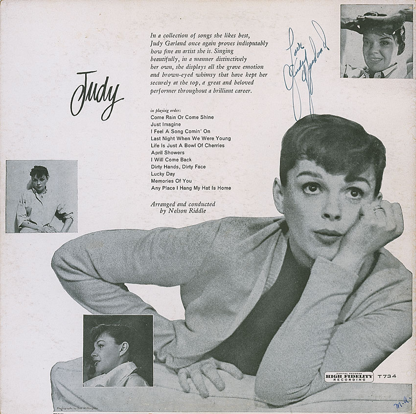 Lot #1291 Judy Garland