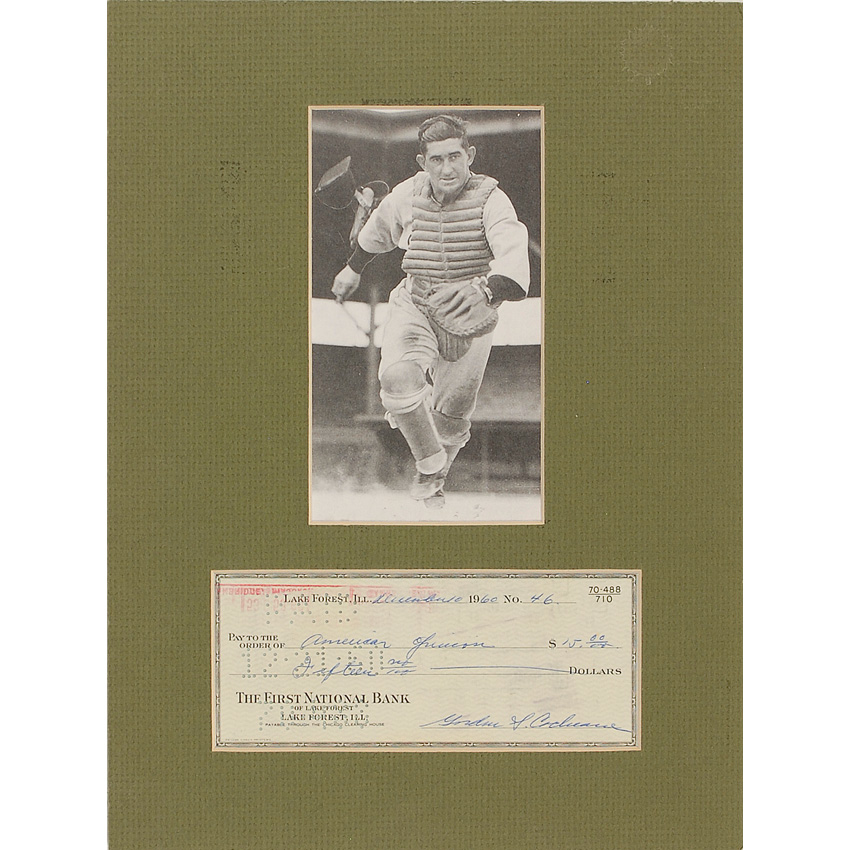 Lot #1444 Mickey Cochrane