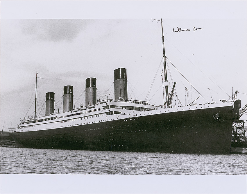Lot #298 Titanic: Millvina Dean
