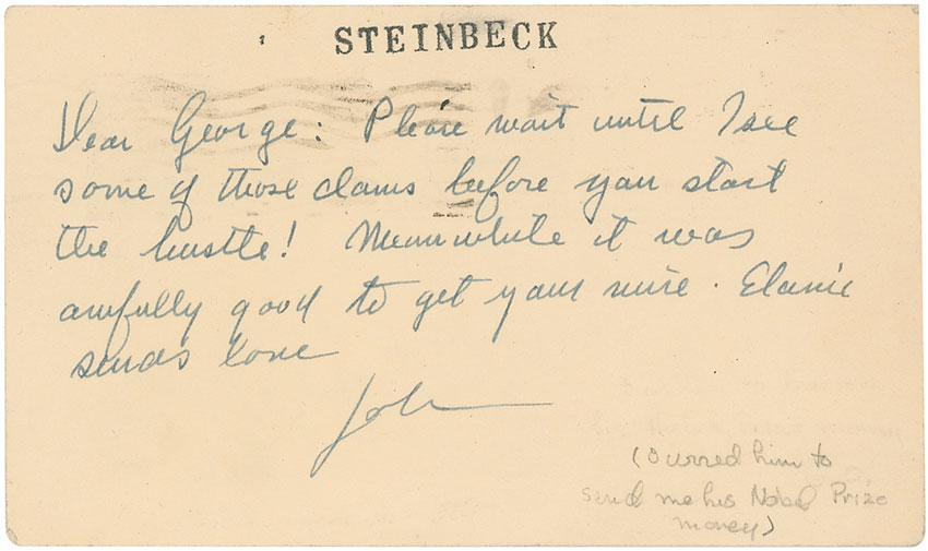 Lot #522 John Steinbeck