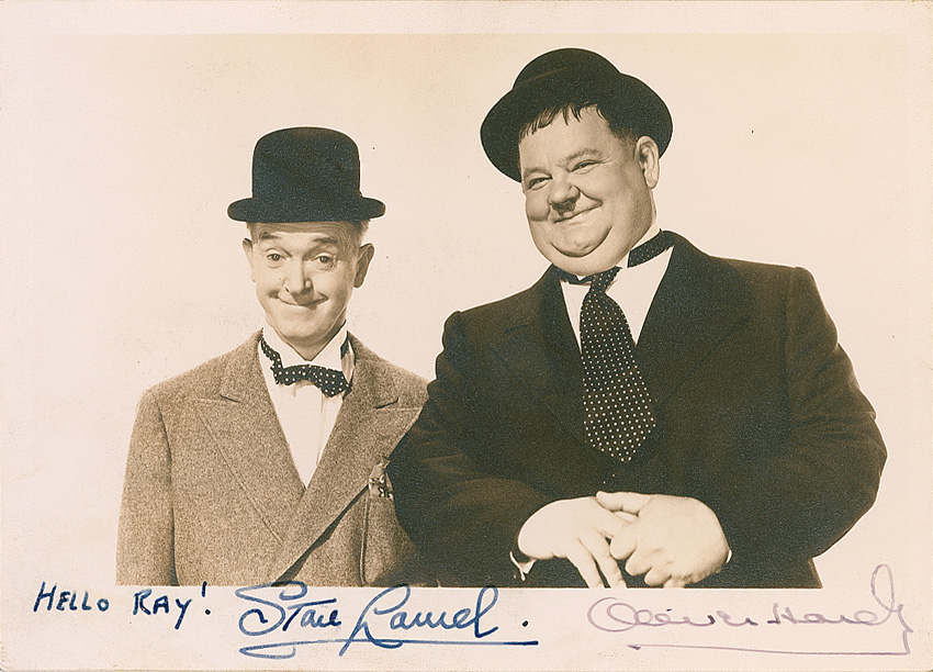Lot #1050 Laurel and Hardy