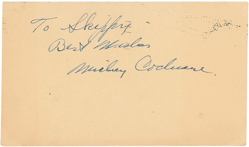 Lot #1445 Mickey Cochrane