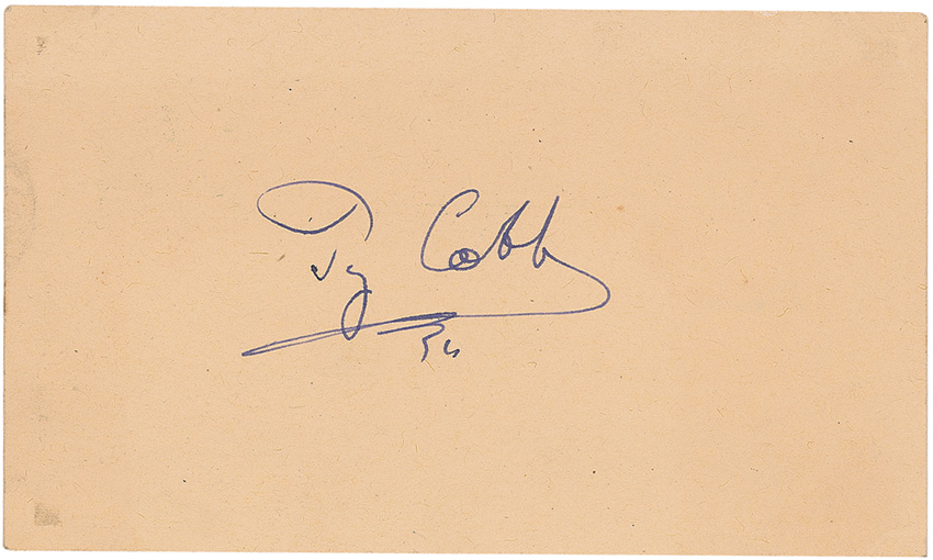 Lot #1443 Ty Cobb