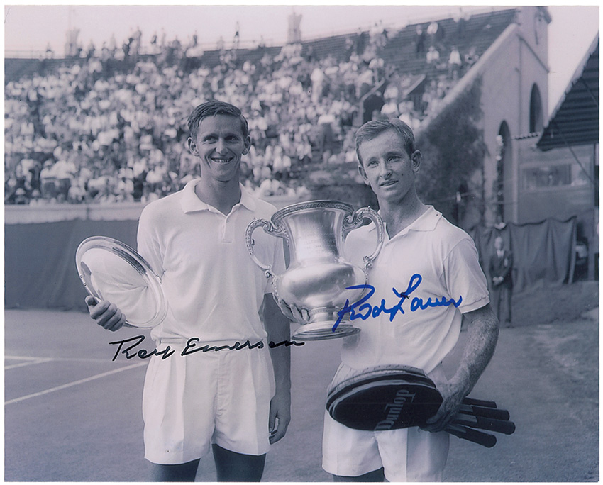 Lot #1618 Rod Laver and Roy Emerson