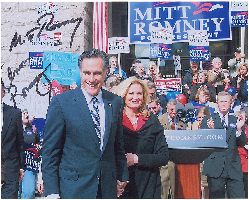 Lot #286 Mitt and Ann Romney
